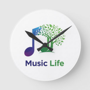Relógio Redondo Music Life, apresenta um vibrante