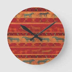 Relógio Redondo Mustangs Gitanos Selvagens