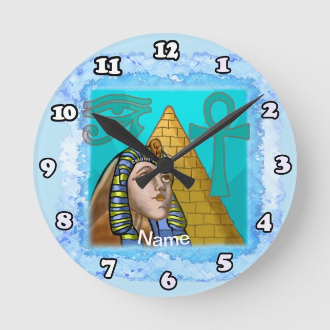 Relógio Redondo Mystery Egypt clock (Frente)