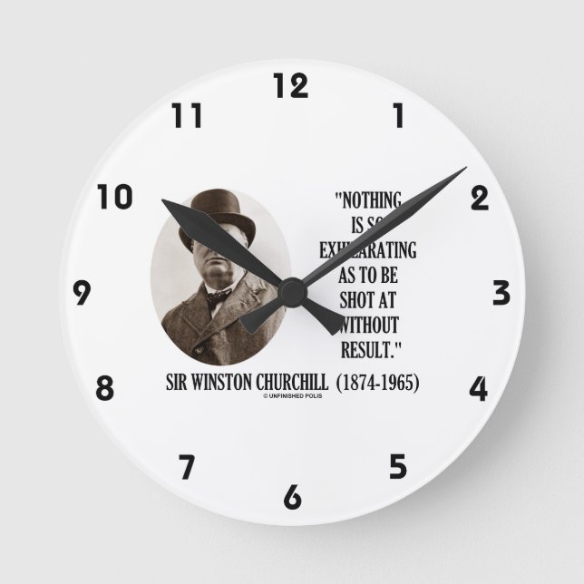 Relógio Redondo Nada Tão Exilarante Quanto Ser Fotografado Em Chur (Frente)