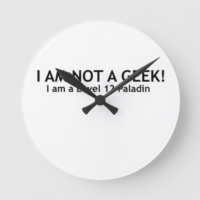 Relógio Redondo Não é uma camisa engraçada e geek (Frente)