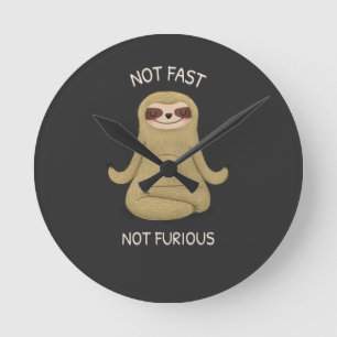 Relógio Redondo Não Rápido Não Furioso