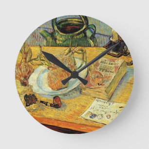 Relógio Redondo Natureza Morta com Quadro de Desenho por Vincent v