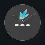 Relógio Redondo Neon Dragonfly Shirt – Aesthetic Nature Transforma<br><div class="desc">This neon dragonfly t-shirt symbolizes transformation,  growth,  and inner strength. Designed with vibrant glowing colors and a minimalist aesthetic,  this nature-inspired graphic tee is perfect for anyone who loves meaningful art,  spiritual symbolism,  or elegant statement designs.</div>