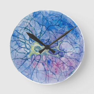 Relógio Redondo Neuron Watercolour