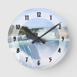 Relógio Redondo Niagara Cai NY - Vista do Lado Americano