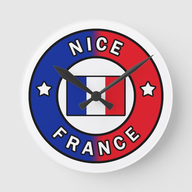 Relógio Redondo Nice França (Frente)