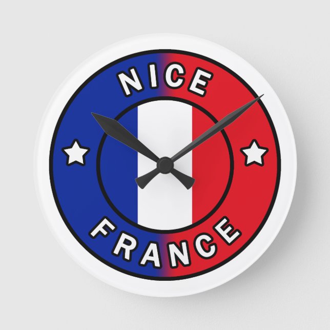 Relógio Redondo Nice França (Frente)