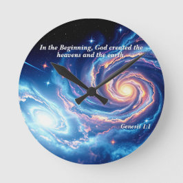 Relógio Redondo No começo, Deus e Criação Verso