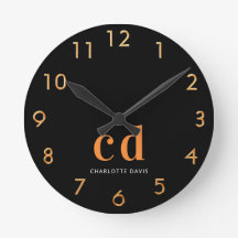 Nome das iniciais do monograma de ouro preto