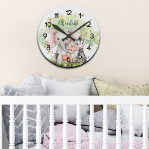 Relógio Redondo Nome Personalizado Dragonfly Animal