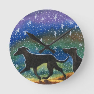 Relógio Redondo Nós três cães do galgo