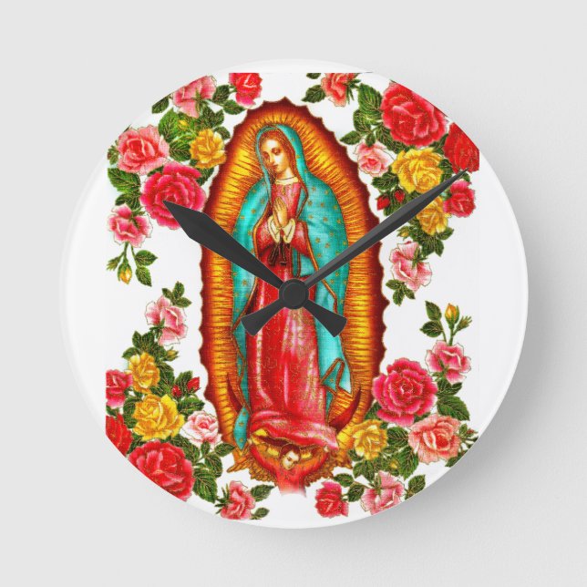Relógio Redondo Nossa senhora de Guadalupe (Frente)