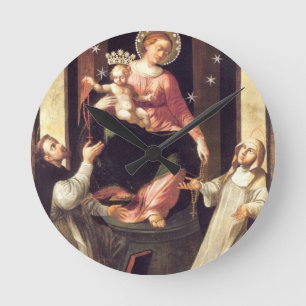 Relógio Redondo Nossa Senhora Do Rosário Venerou Em Pompéia