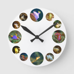 Relógio Redondo Nudibranch Clock
