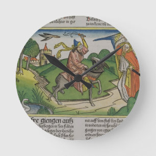 Relógio Redondo Números 22 burro de fala de 20-35 Balaam, 'do N