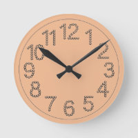 Números de Ferradura da Sorte de Pêssego na Parede