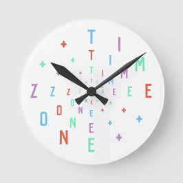 Relógio Redondo Números de Letra