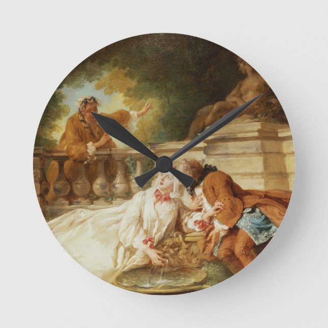 Relógio Redondo O alarme, 1723 (óleo em canvas) (Frente)