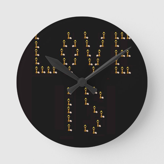 Relógio Redondo O Amor (Frente)