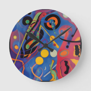 Relógio Redondo O Bug Kandinsky