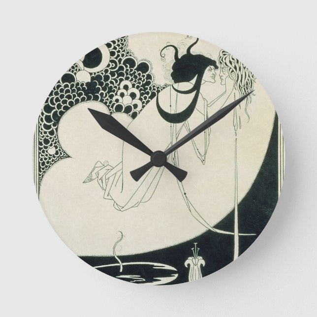 Relógio Redondo O climax, ilustração de "Salome" por Wi de Oscar (Frente)