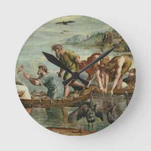 Relógio Redondo O Esboço Miraculoso dos Peixes (desenho animado pa