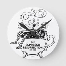 O Espresso Ressurreição Esqueleto Divertido Café