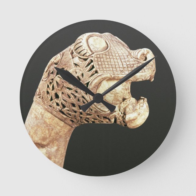 Relógio Redondo O governante sem poder de Viking Longship, (Frente)