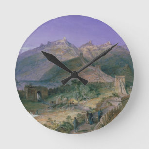 Relógio Redondo O Grande Muralha de China, 1886 (w/c)