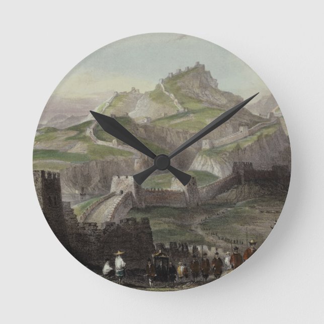 Relógio Redondo O Grande Muralha de China, 'de China em uma série (Frente)