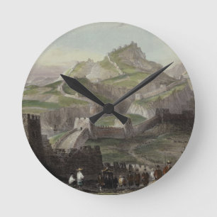 Relógio Redondo O Grande Muralha de China, 'de China em uma série