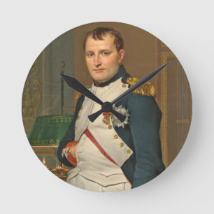 Relógio Redondo O imperador Napoleon em seu estudo no Tuileries