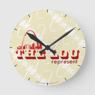 Relógio Redondo O Lou St Louis representa