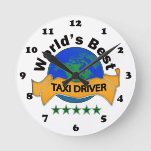 Relógio Redondo O melhor taxista do mundo