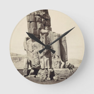 Relógio Redondo "O Memnon vocal", estátua colossal de Amenhotep I