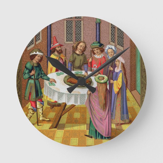 Relógio Redondo O Passover dos judeus, fac-símile de um século XV (Frente)