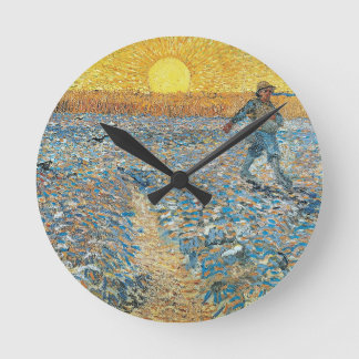 Relógio Redondo O Sower do pintor holandês Vincent van Gogh