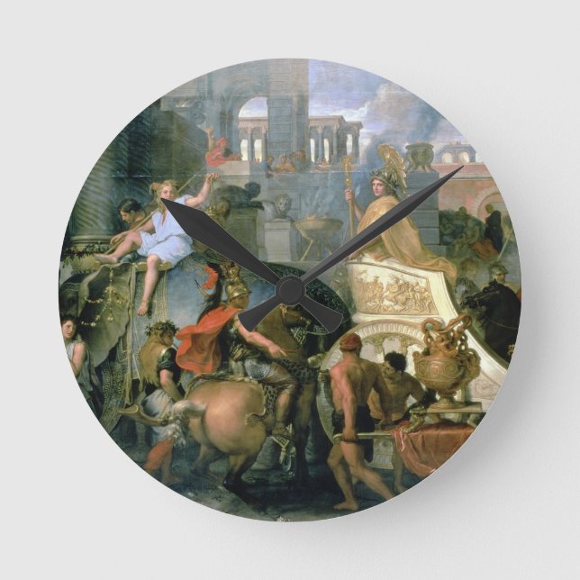 Relógio Redondo O Triunfo de Alexandre, ou a Entrada de Alexa (Frente)