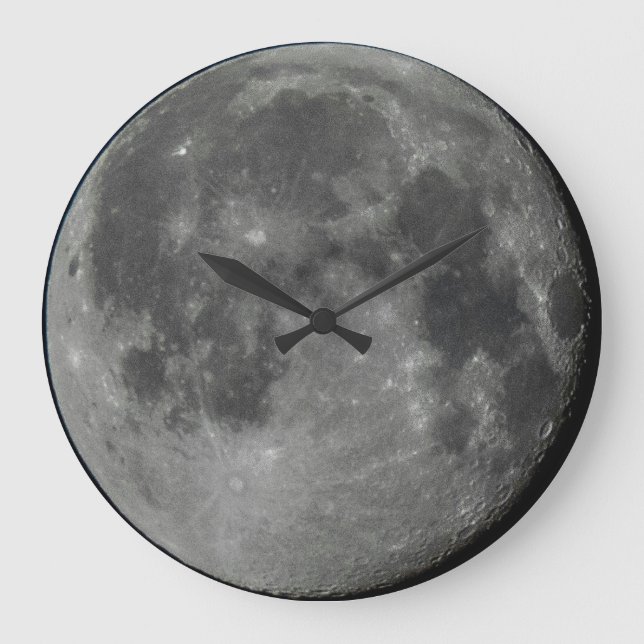 Relógio Redondo O Wallclock da Lua (Frente)