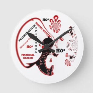 Relógio Redondo Oferta de Papais noeis Secretos - Prosperidade e R