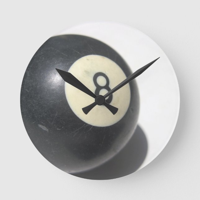 Relógio Redondo Oito Ball Clock (Frente)