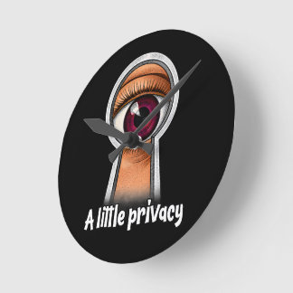 Relógio Redondo Olho mágico Um pouco de privacidade