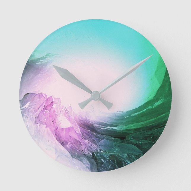 Relógio Redondo Onda Cristal (Frente)