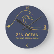 Onda Zen Minimalista - Linha Abstrata do Oceano