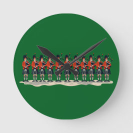 Relógio Redondo Onze Pipers Os Apóstolos Fiéis Cortados 2