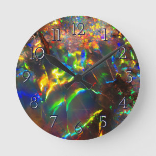 Relógio Redondo Opal de fogo