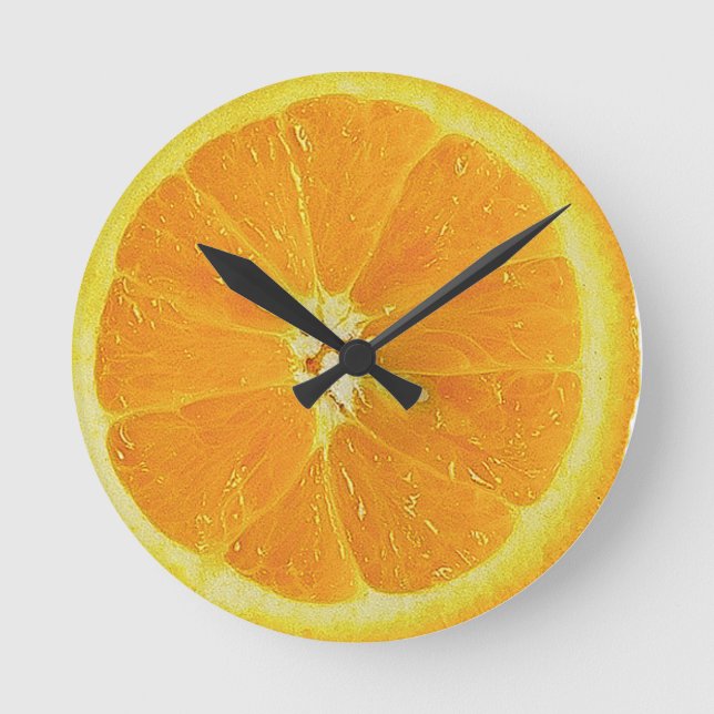RELÓGIO REDONDO ORANGE-HALF WALL CLOCK (Frente)