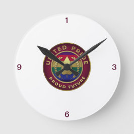 Relógio Redondo Orgulho Unido Orgulho Futuro