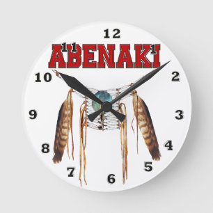 Relógio Redondo Orgulhoso ser Abenaki